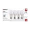 Satco 9W A19 LED - E26 Base - CCT Selectable - White Finish - 90 CRI - 120V, PK4 S11775 - alternate 4